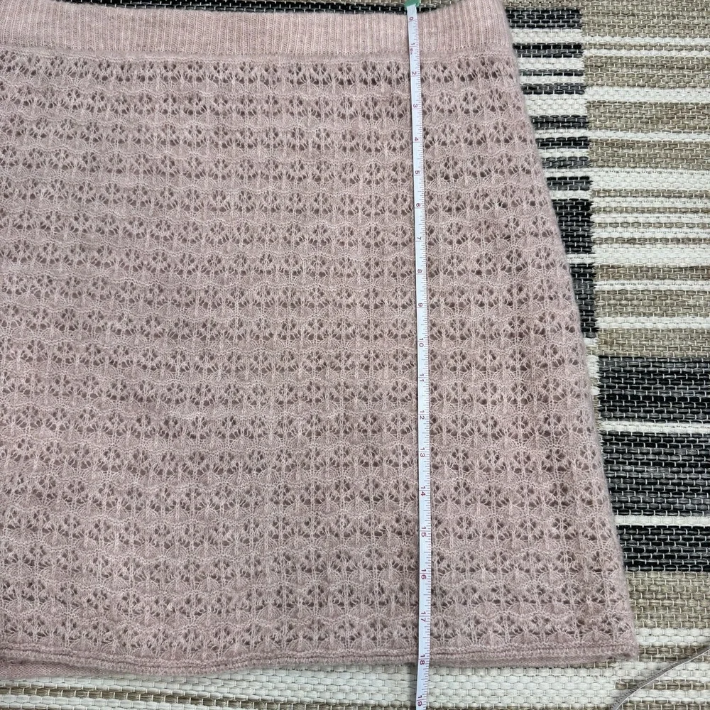 House Of Harlow 1960 2 Piece‎ Women's Sweater Skirt Large Pink Textured Knit